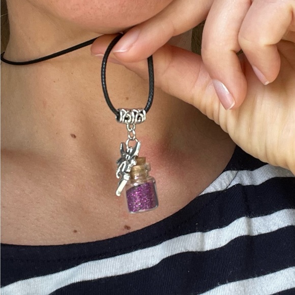 THREE Handcrafted Pixie Dust bottle Necklaces - Picture 2 of 2